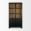 Mercana Henry Oak Wood w/ Glass Doors Curio Cabinet