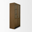 Mercana Henry Oak Wood w/ Glass Doors Curio Cabinet