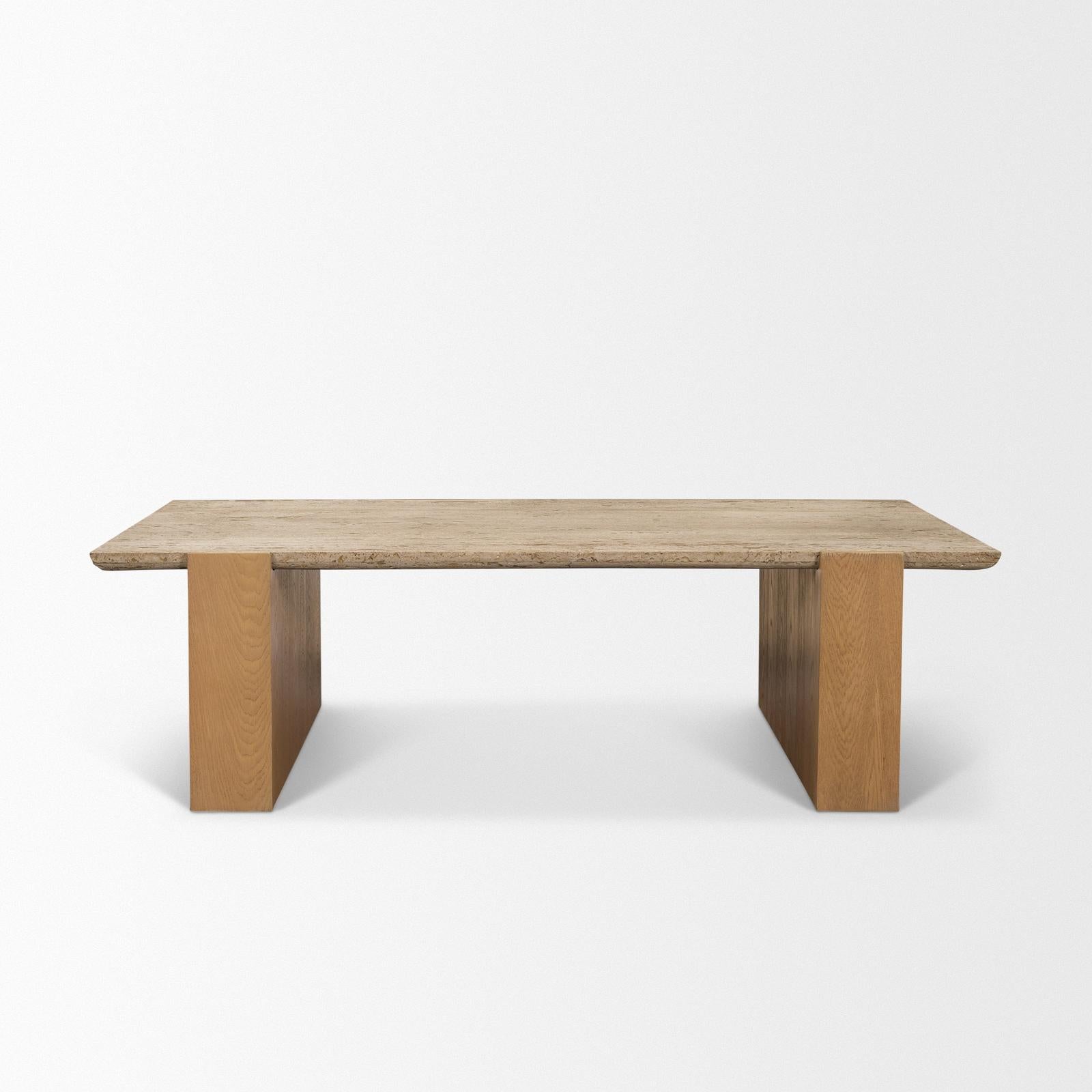 Mercana Milos Oak Wood Coffee Table