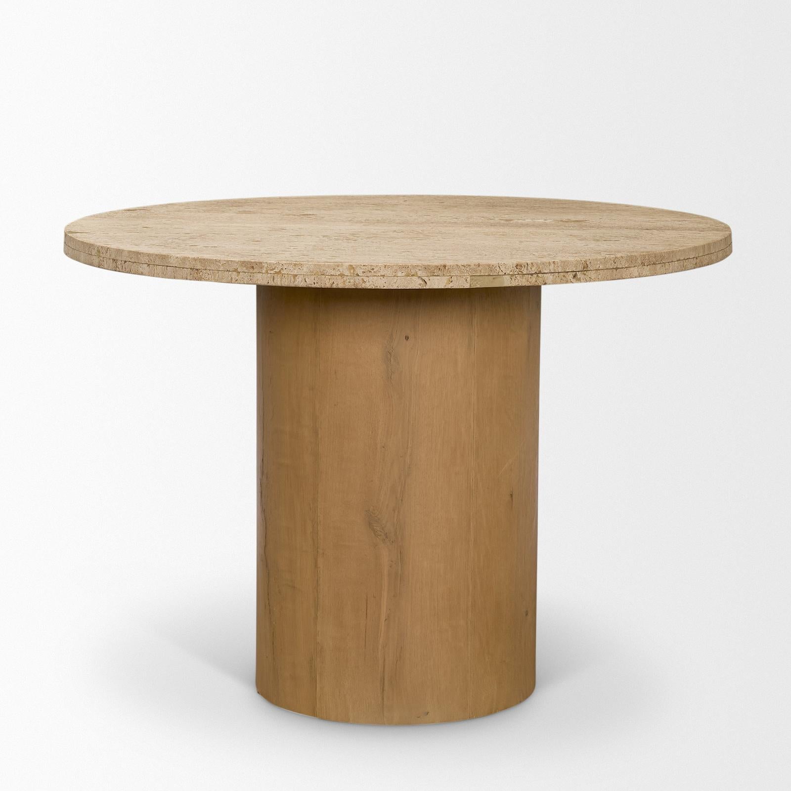 Mercana Siena Round 4-Seater Pedestal Dining Table