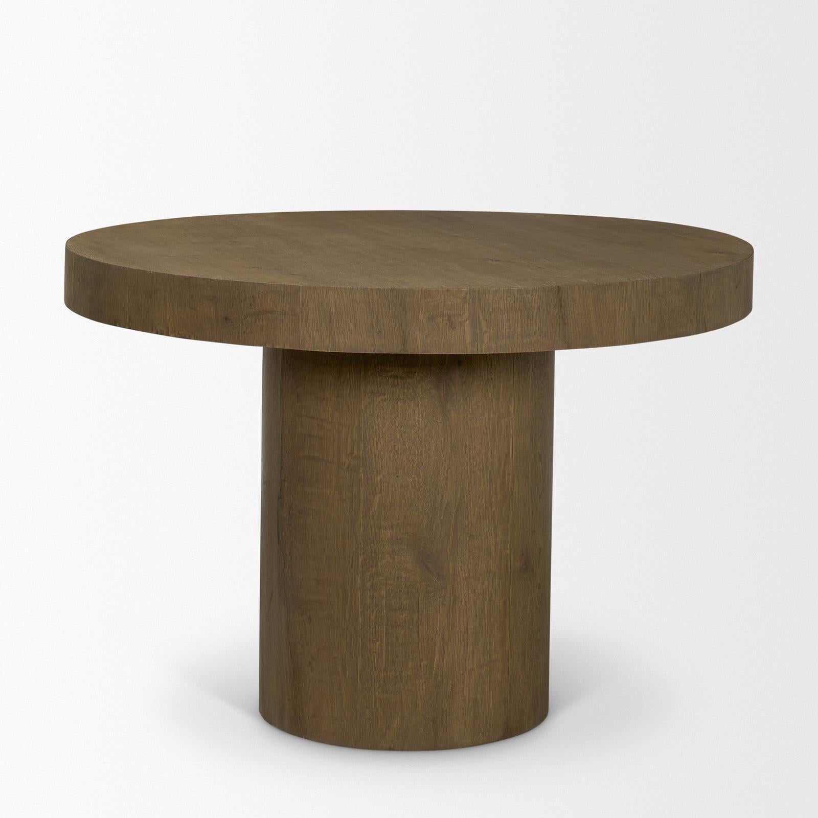Mercana Lyonne Round 4-Seater Pedestal Dining Table