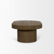 Mercana Lyonne Oblong Medium Brown Oak Wood Coffee Table