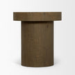 Mercana Lyonne Oak Wood Pedestal Side Tables