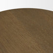Mercana Lyonne Oak Wood Pedestal Side Tables