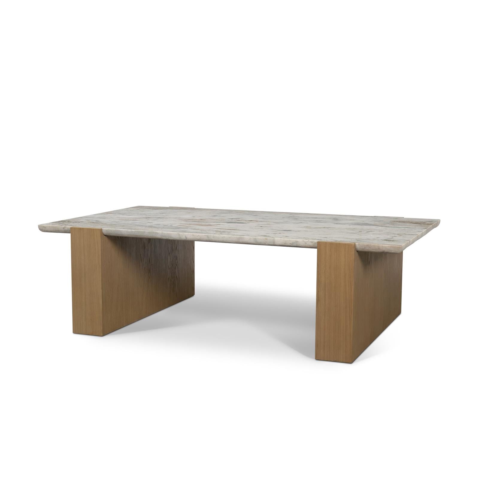 Mercana Milos Oak Wood Coffee Table