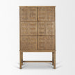 Mercana Truss Cool Brown Wood 6 Door Tall Cabinet