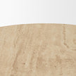 Mercana Allyson Light Wood Base w/ Travertine Top Coffee Table