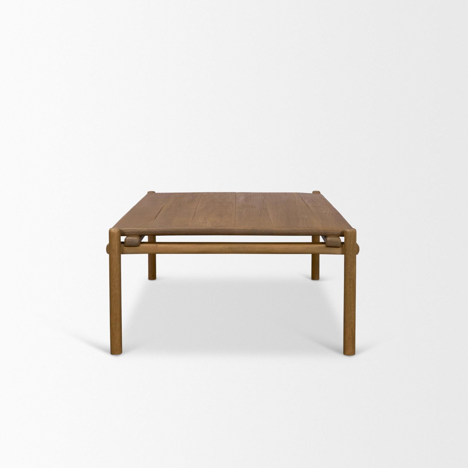 Mercana Riven Oak Wood Rectangular Coffee Table