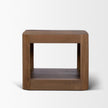 Mercana Dunmore Solid Wood Rectangular Open Shelf Side Table