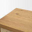 Mercana Travona Oak Wood w/ Travertine 6 Drawer Dresser