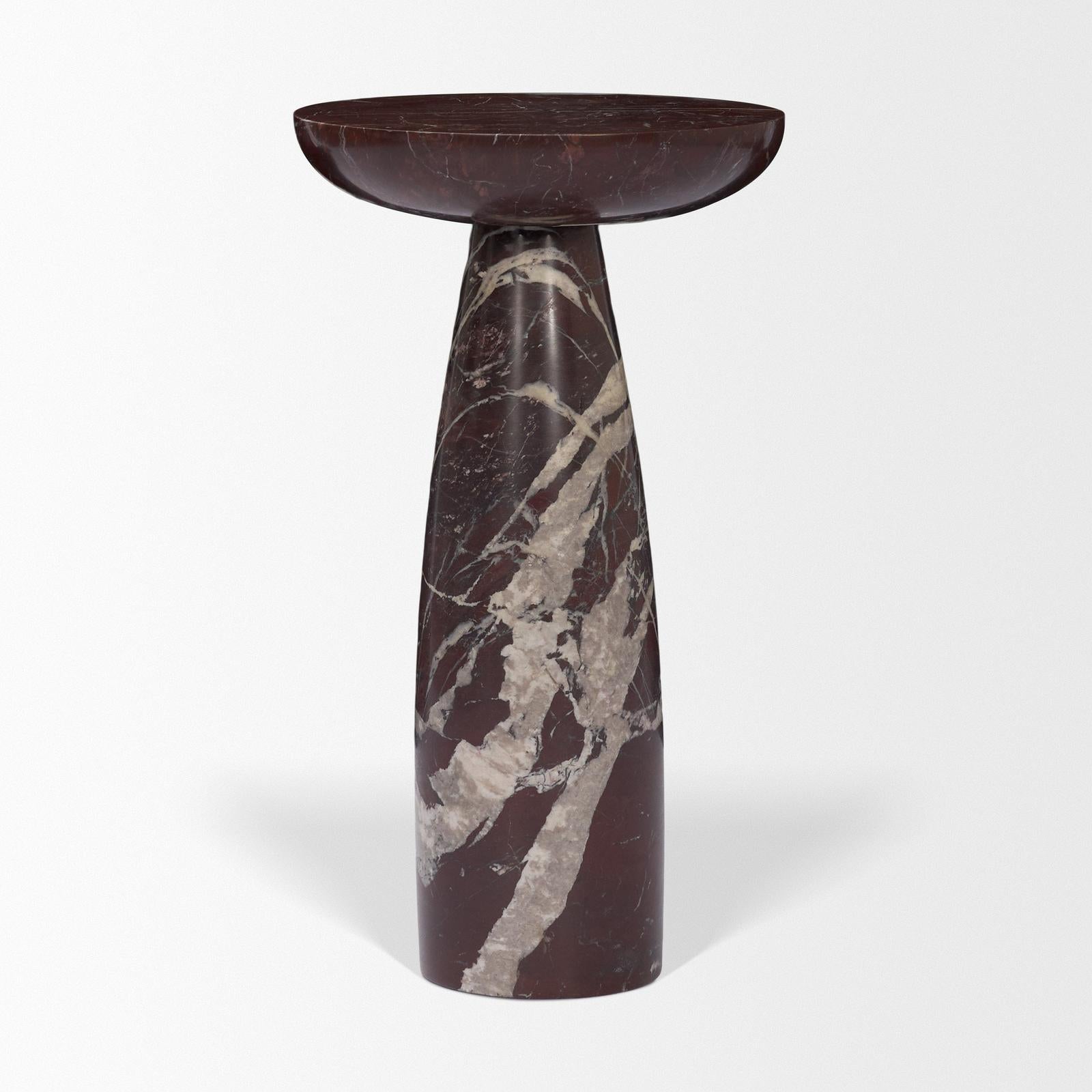 Mercana Bellancia Marble Pedastal Side Table