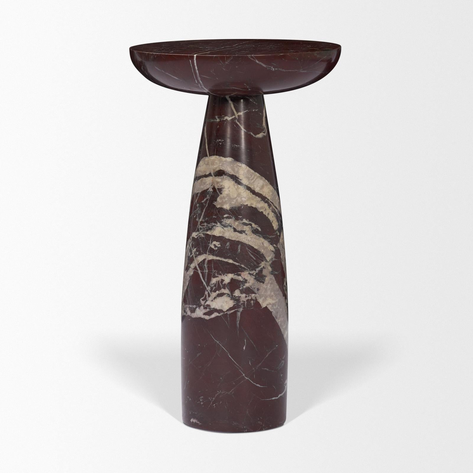 Mercana Bellancia Marble Pedastal Side Table