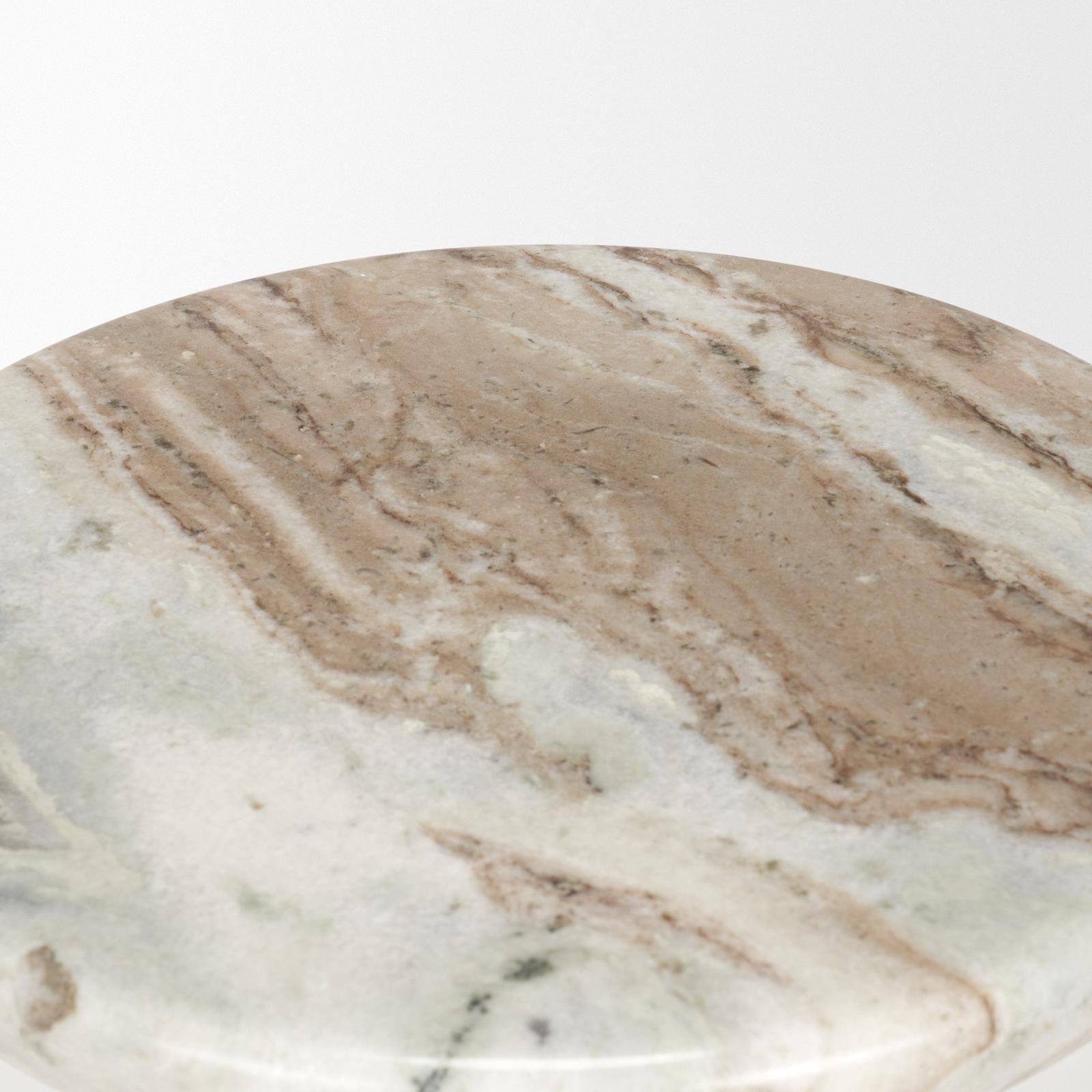 Mercana Bellancia Marble Pedastal Side Table