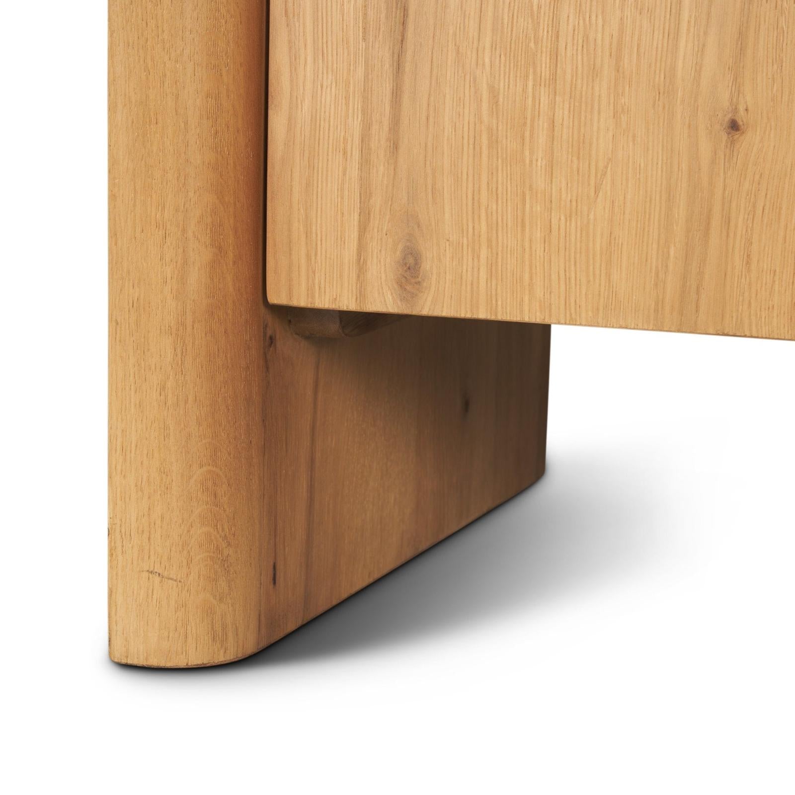 Mercana Belford Oak Wood Media Console