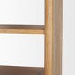 Mercana Belford 2-Door Open Light Brown Oak Wood Shelving Unit