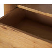Mercana Belford 2-Door Open Light Brown Oak Wood Shelving Unit