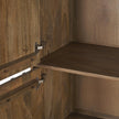 Mercana Truss Cool Brown Wood 6 Door Tall Cabinet