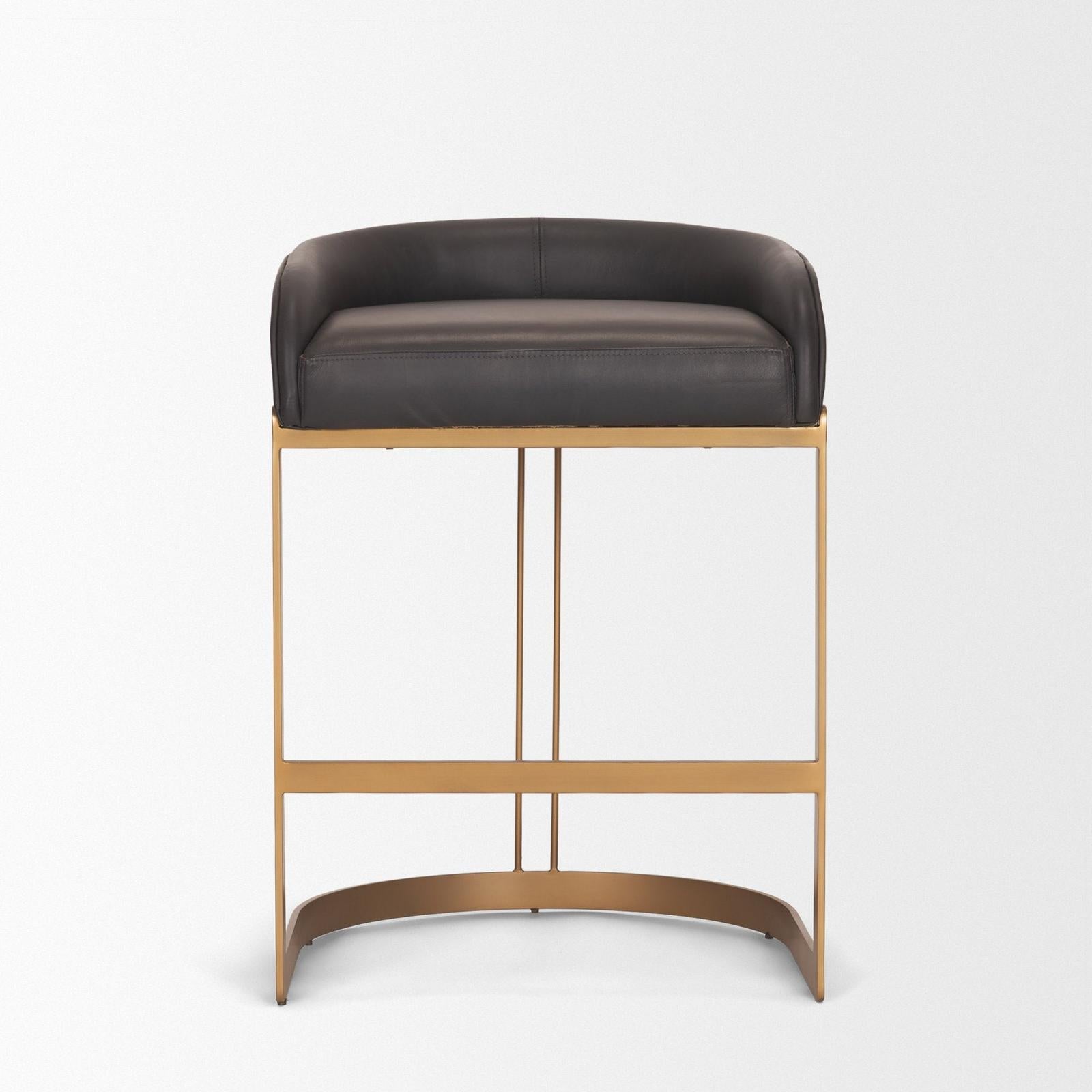 Mercana Hollyfield II Gold Metal Base Counter Stool