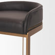 Mercana Hollyfield II Gold Metal Base Counter Stool