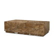 Mercana Matteo Solid Rainforest Rust Marble Rectangular Coffee Table