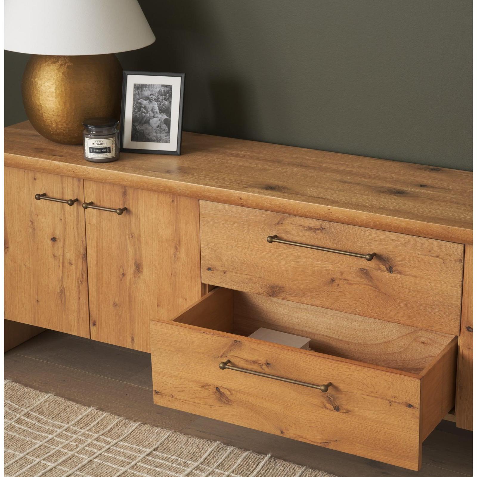Mercana Belford Oak Wood Media Console