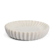 Mercana Fiora Marble Scalloped Decorative Bowl
