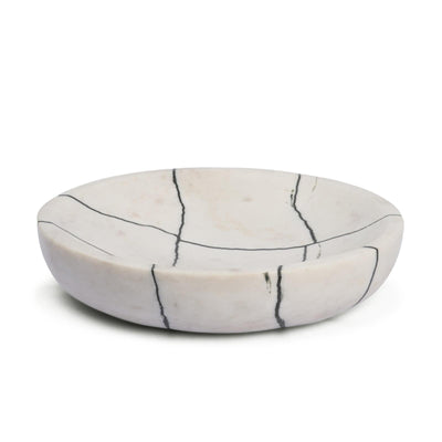 Mercana Sintessi White Marble Decorative Bowl