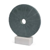 Mercana Orin Gray Marble Round Disc Decorative Object
