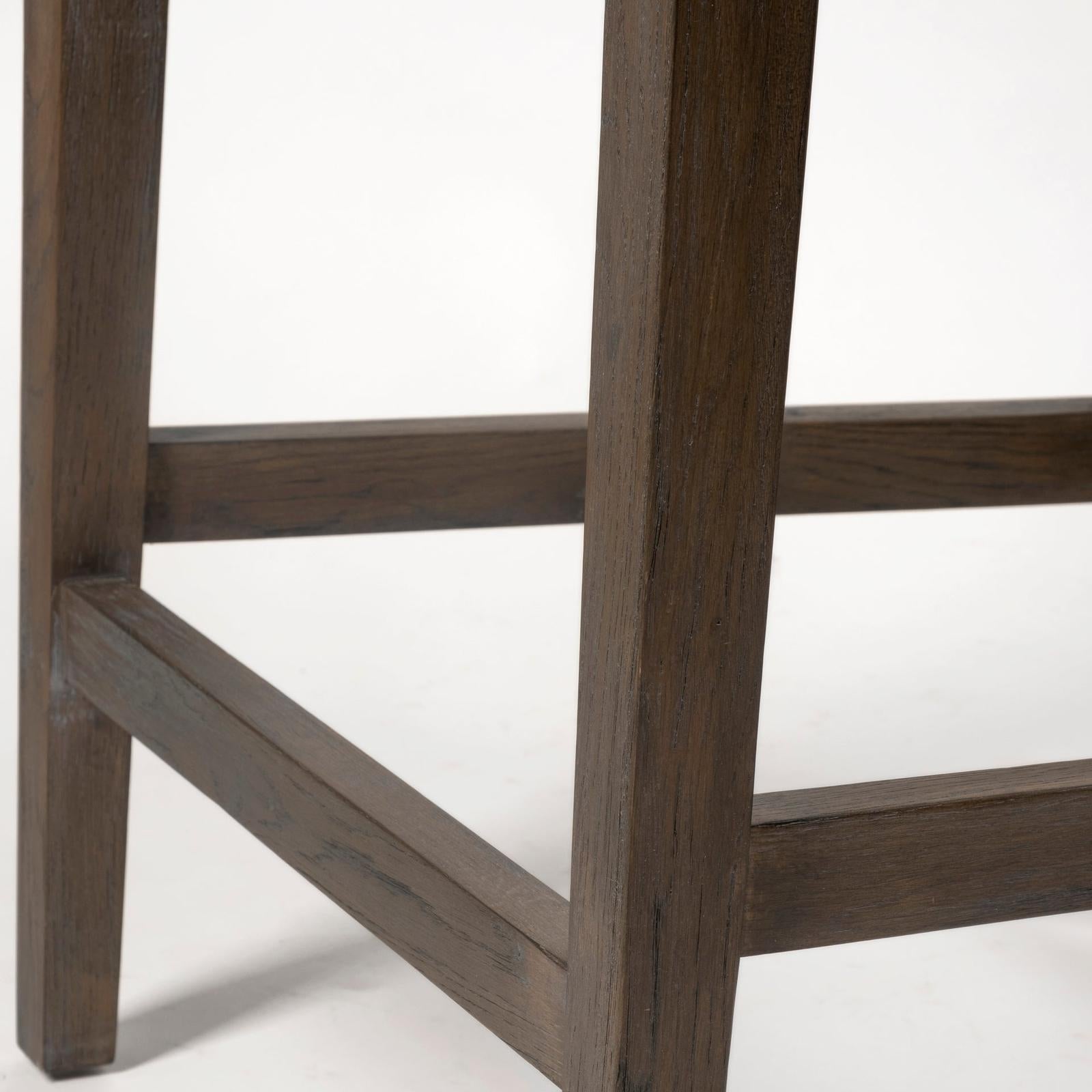Mercana Kensington Brown Wood Frame Counter Stool Clearance