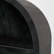 Mercana Suri Wood w/Glass Doors Arched Curio Cabinet