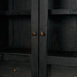 Mercana Suri Wood w/Glass Doors Arched Curio Cabinet