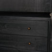 Mercana Suri Wood w/Glass Doors Arched Curio Cabinet