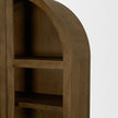 Mercana Suri Wood w/Glass Doors Arched Curio Cabinet