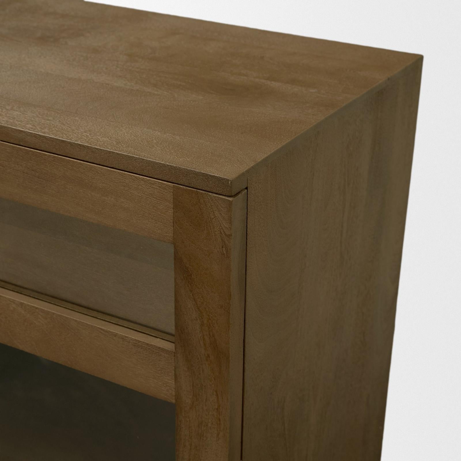 Mercana Suri Wood w/ Glass 4-Door Closed Sideboard