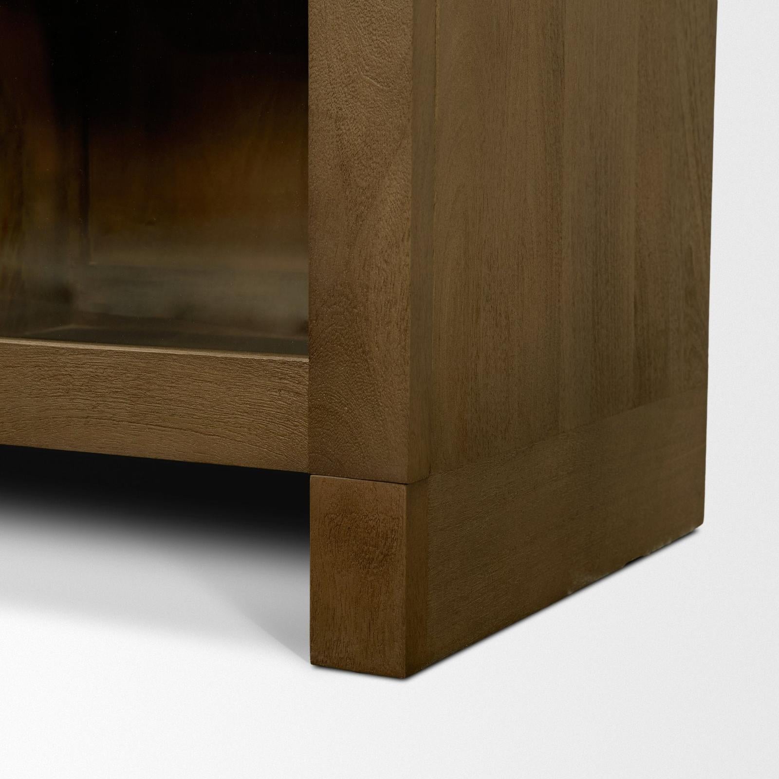 Mercana Suri Wood w/ Glass 4-Door Closed Sideboard