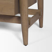 Mercana Hollis Wood 3-Drawer Closed Nightstand