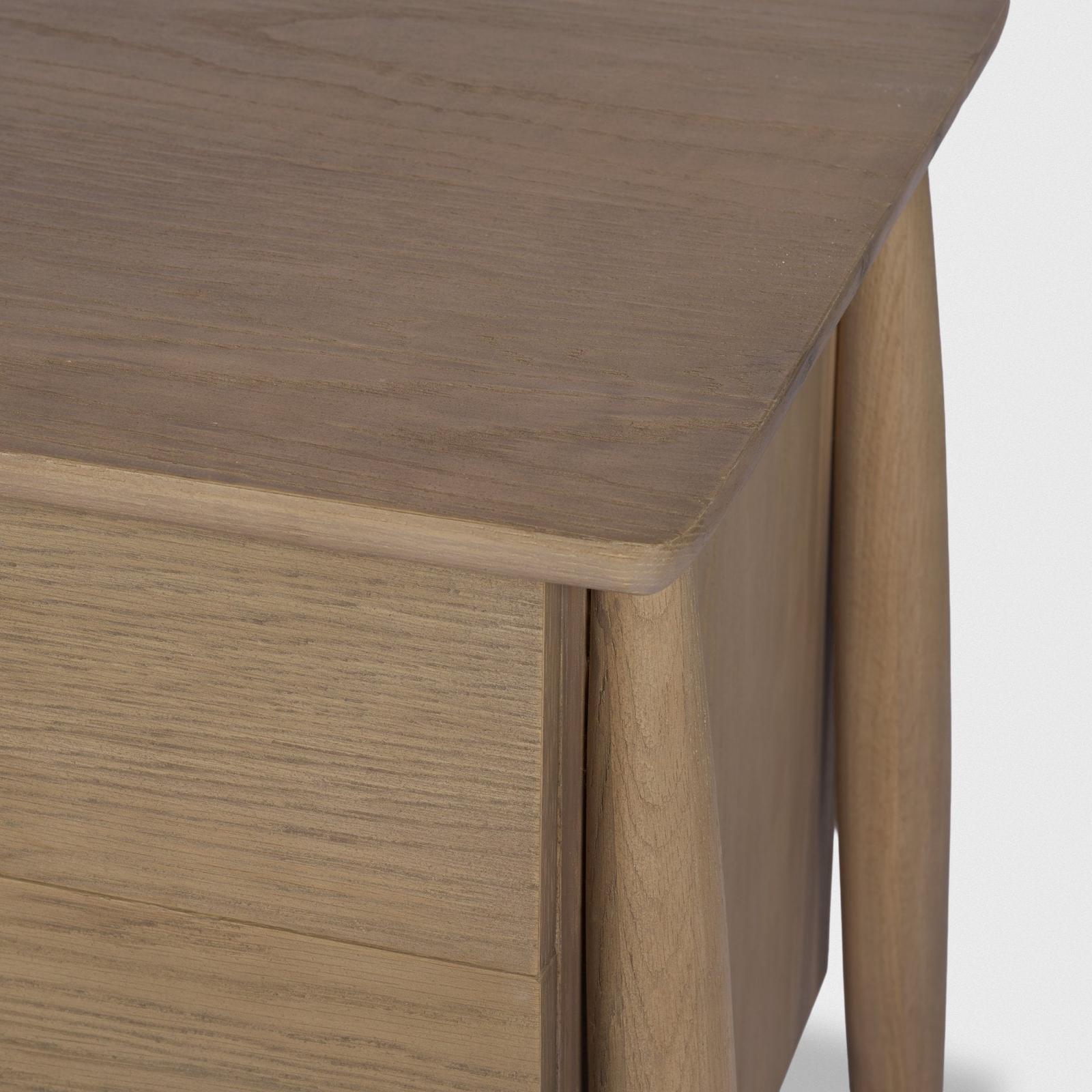 Mercana Hollis Wood 3-Drawer Closed Nightstand