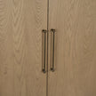 Mercana Hollis Gray-Brown Wood Curio Cabinet