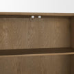 Mercana Hollis Gray-Brown Wood Curio Cabinet