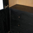 Mercana Henry Oak Wood w/ Glass Doors Curio Cabinet