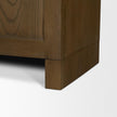 Mercana Henry Oak Wood w/ Glass Doors Curio Cabinet