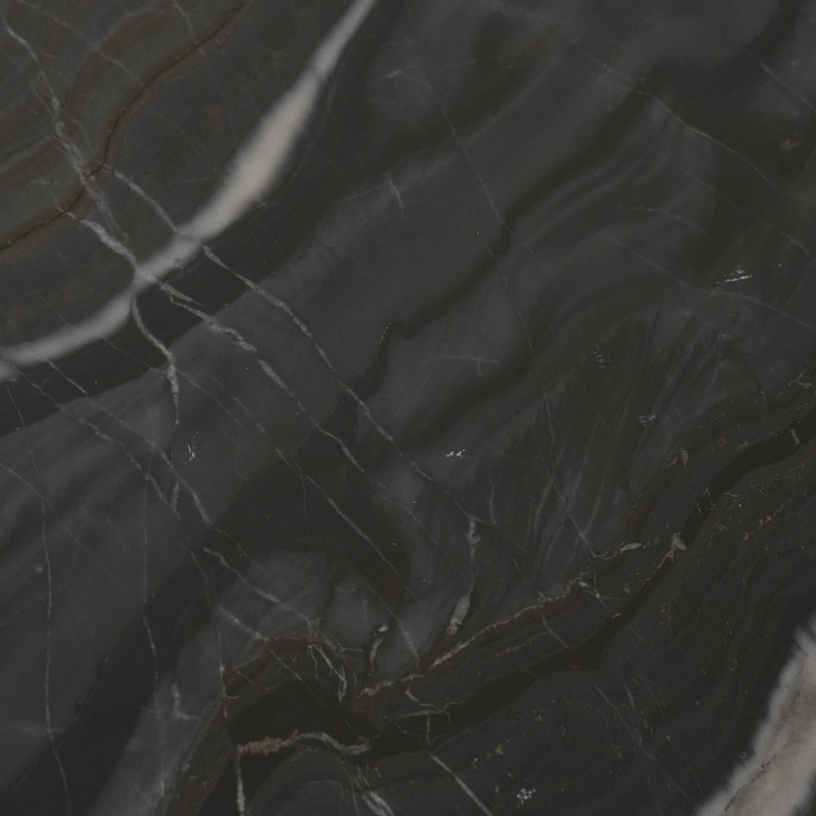 Mercana Rumer Black Wood w/ Black Marble Coffee Table