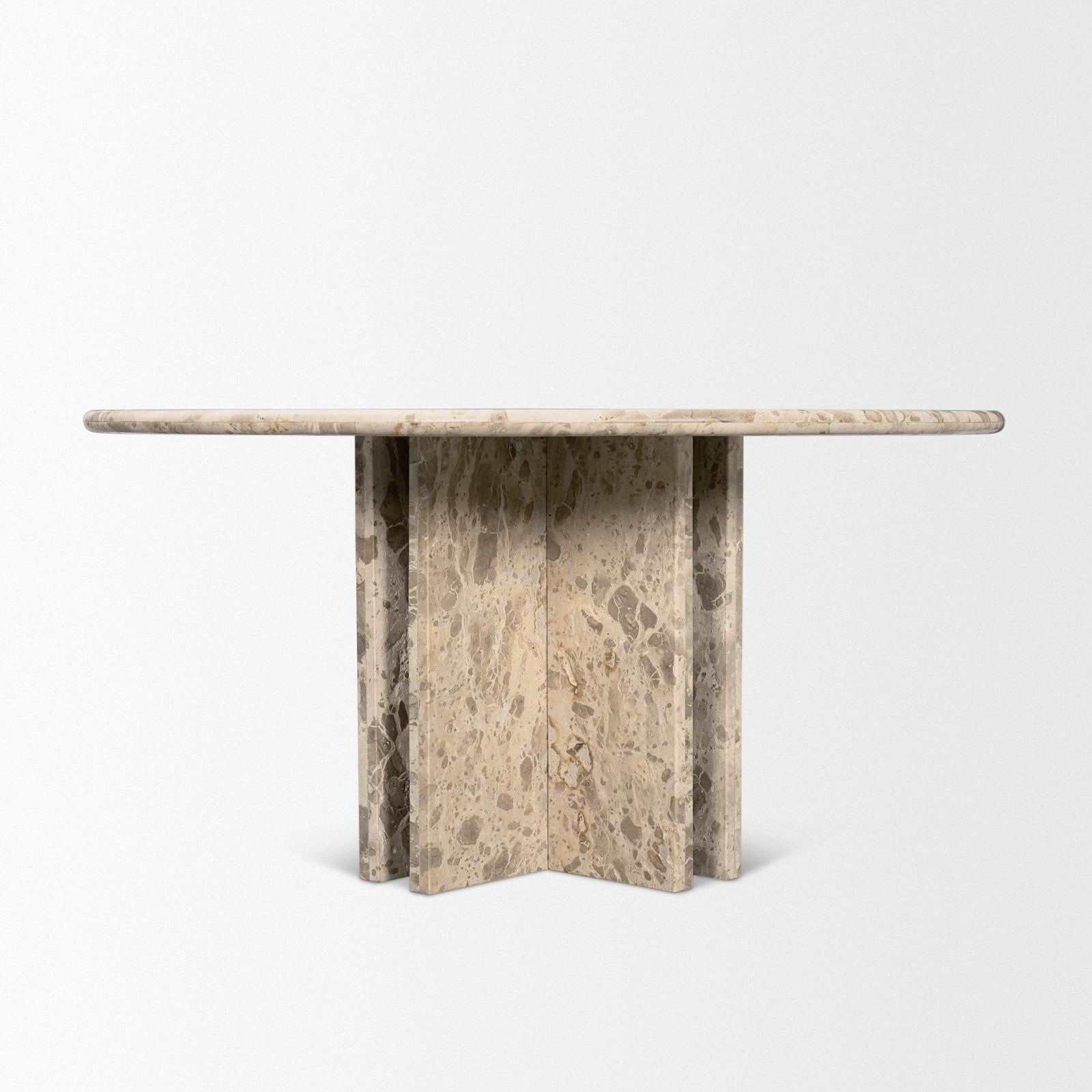 Mercana Rivaro Round 6-Seater Dining Table