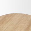Mercana Elara Ribbed Oblong Travertine Coffee Table