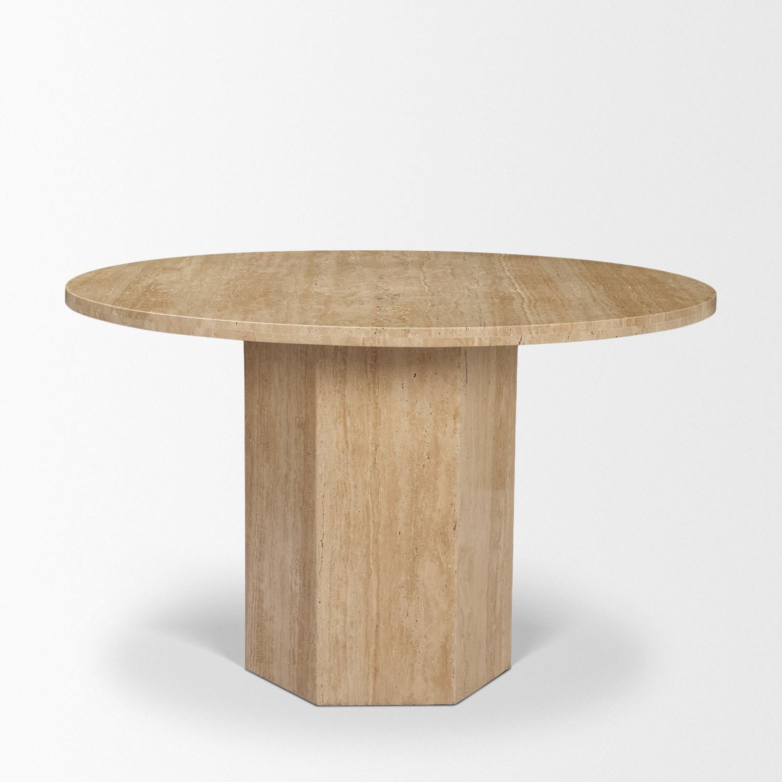 Mercana Torreno Round 4-Seater Pedestal Dining Table