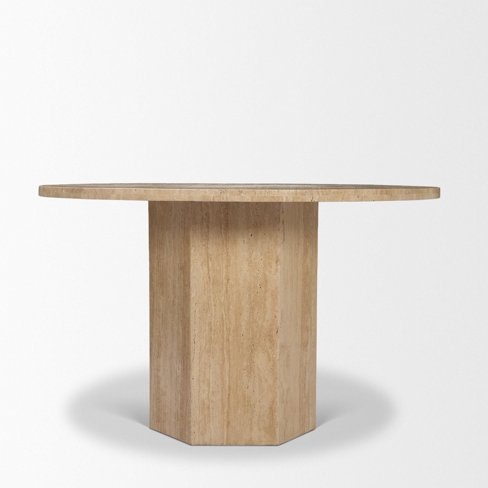 Mercana Torreno Round 4-Seater Pedestal Dining Table
