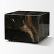 Mercana Quadra Solid Black Marble Square Coffee Table
