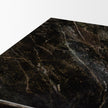 Mercana Quadra Solid Black Marble Square Coffee Table