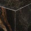 Mercana Quadra Solid Black Marble Square Coffee Table