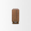Mercana Wexlan Solid Wood w/ Leather Weave 4 Door Closed Sideboard